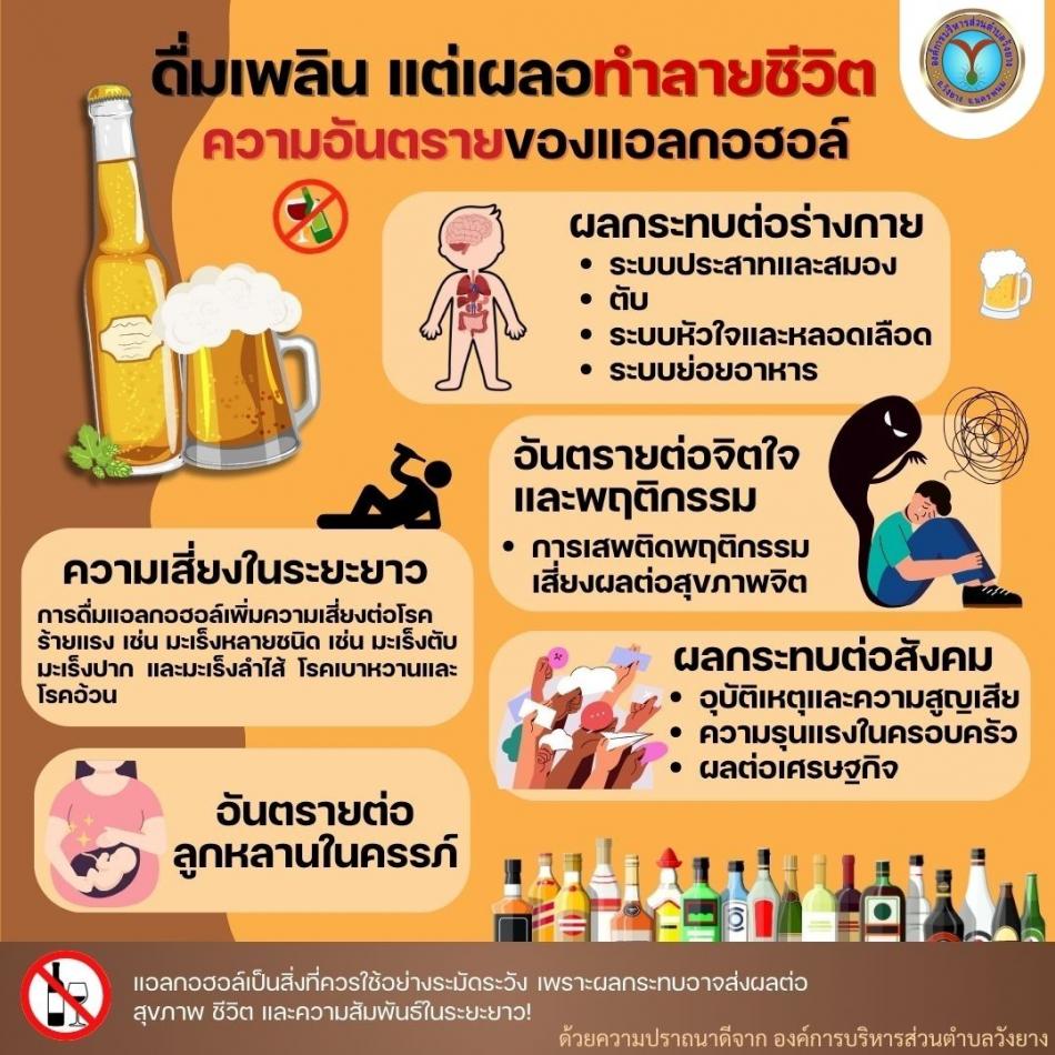 โทษพิษภัยและผลกระทบจากการดื่มเครื่องดื่มแอลกอฮอล์